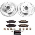 thumbnail image 3 of PowerStop Rear Z23 Evolution Sport Carbon-Fiber Ceramic Brake Pad and Drilled & Slotted Rotor Kit Fits: LEXUS TOYOTA Select Models K8333, 3 of 10