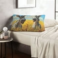 thumbnail image 6 of Sikiie Funny Countryside Donkey Print Plush Pillow Cover, Wrinkle-proof and Stain-resistant Pillow Protector without Pillow Core, Home Decoration-14"x20", 6 of 6