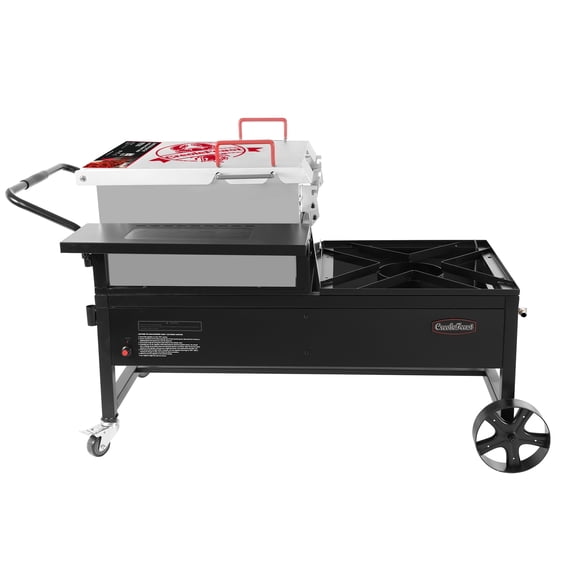 Creole Feast CFT2018, Crawfish-Seafood Jet Burner Boiler & Fryer Combo, Outdoor Stove Gas Cooker with 10-psi Regulator, For Crawfish Season, Patio Cooking, Backyard Party