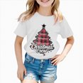 thumbnail image 5 of ORT Toddler Girls Boys Christmas Graphic T-Shirts Holiday Short Sleeve Tees Tops Xmas Short Sleeve Tops, 5 of 6