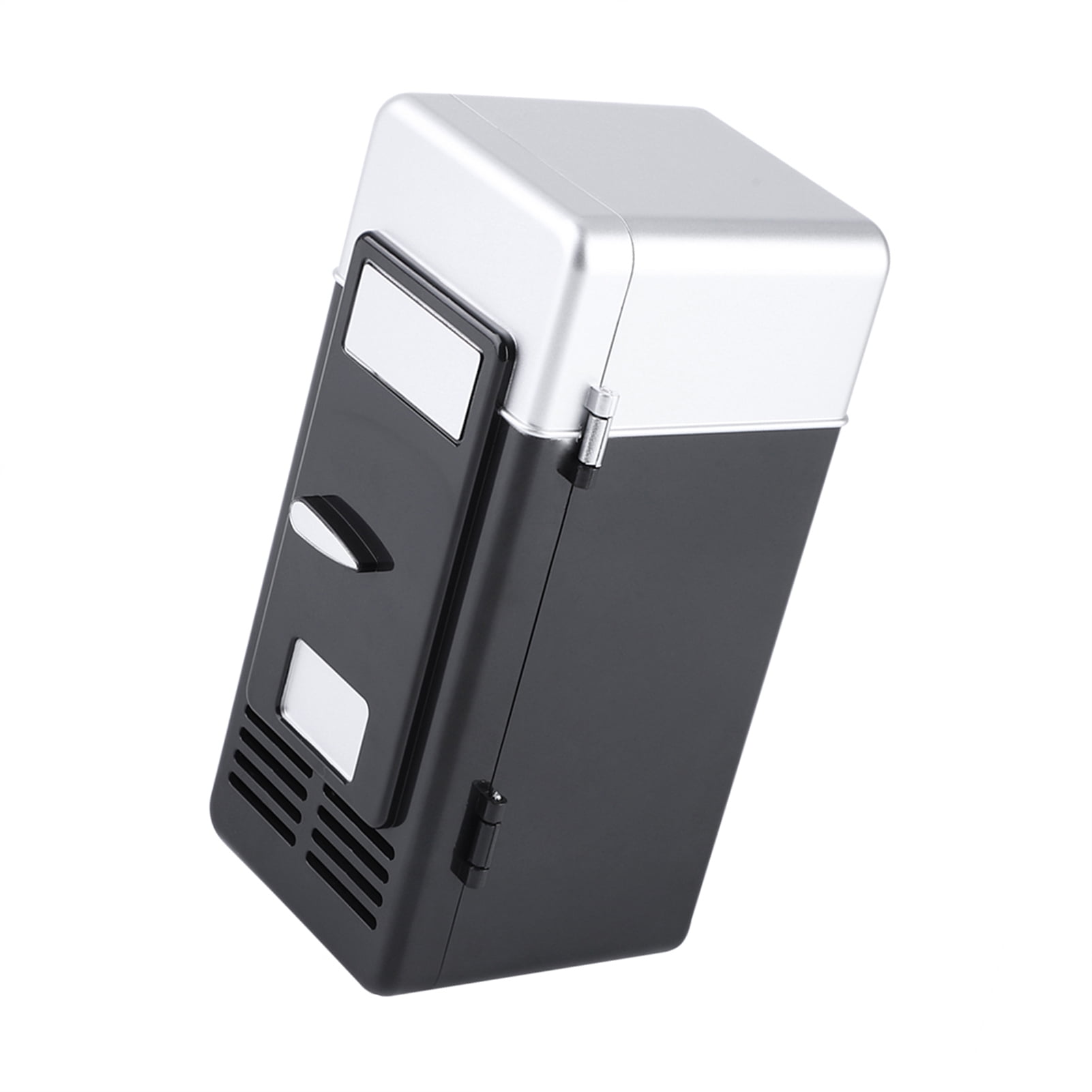 Rupoun Portable Mini USB Beverage Refrigerator Cooler and Heater for Desk Office Car, Compact Personal Fridge for Drink Cans Skincare Cosmetics, Black