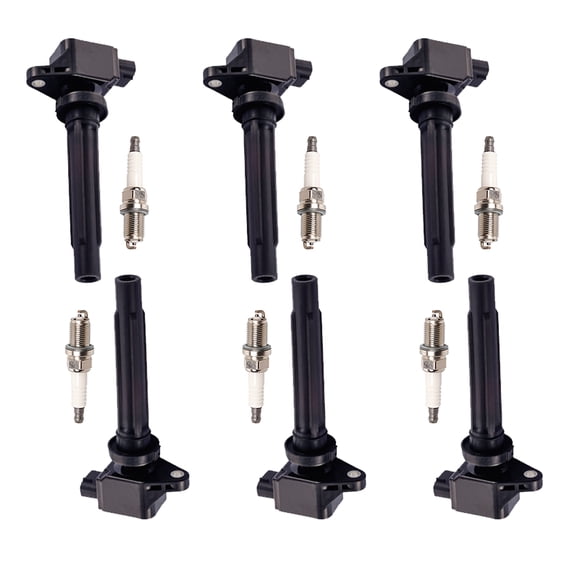 6 Ignition Coils and 6 Spark Plugs Compatible with 2006-2008 Suzuki Grand 6 Vitara GLS 2.7L V6 Replacement for UF562