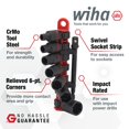 thumbnail image 2 of Wiha 72093 8 Piece 3/8" Drive SAE Impact Socket Set, 2 of 9