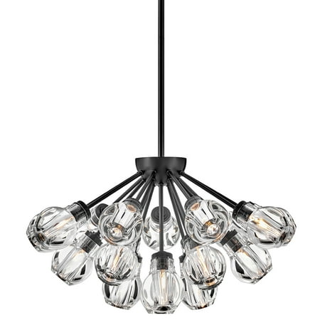 

Fredrick Ramond Fr46956 Elise 19 Light 27 Wide Abstract Pendant - Black