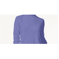 thumbnail image 2 of Karen Scott Women's Zip Back Mock Neck Sweater Purple Size Small, 2 of 3