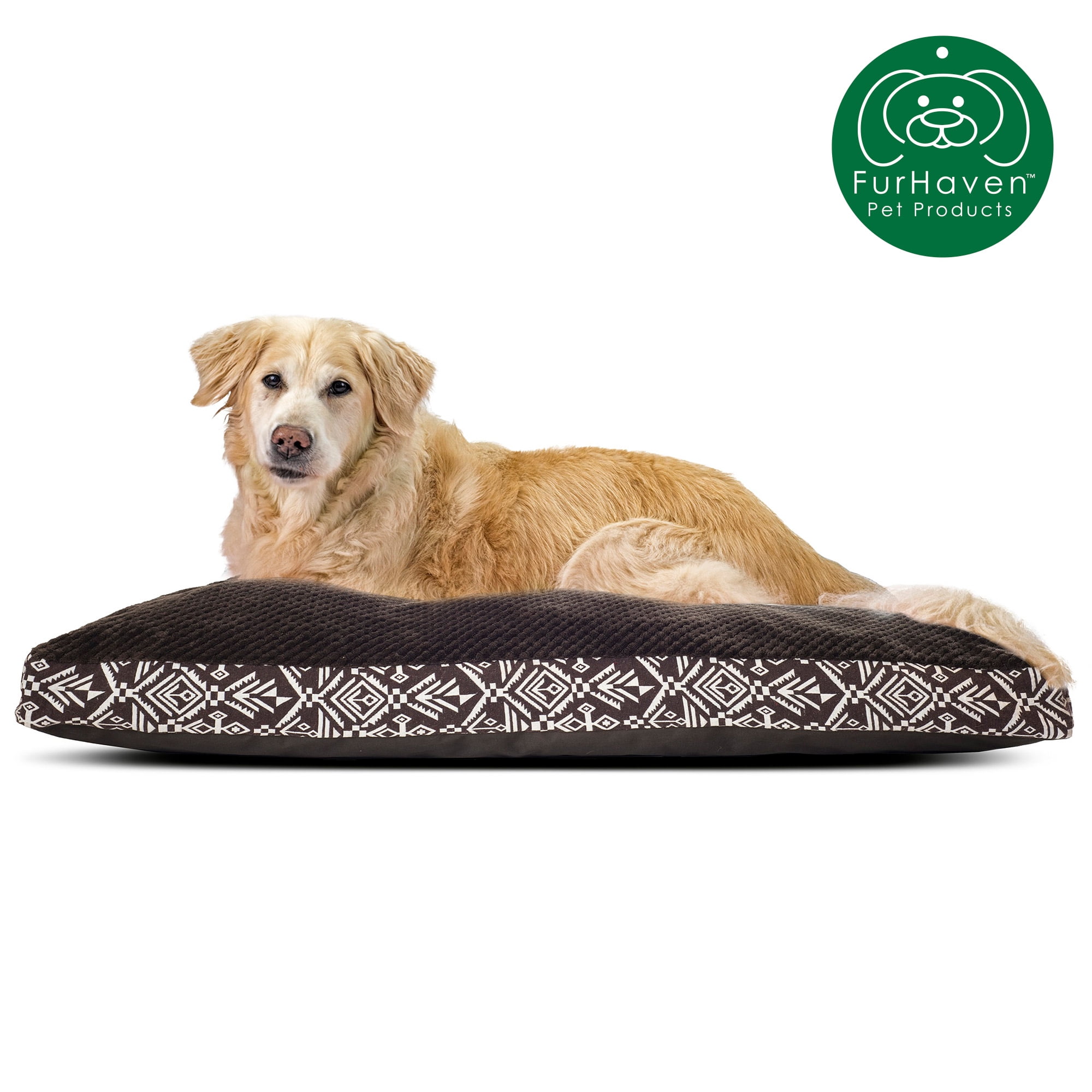 Furhaven Pet Bed Deluxe Kilim Pillow Cushion Traditional Mattress