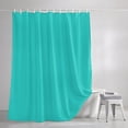 thumbnail image 3 of Turquoise Shower Curtains for Bathroom, Farmhouse Solid Teal Color Modern Art Waterproof Fabric Shower Curtain, Decorative Bathroom Curtain for Bathtub, 72"x72" , No Hooks Included, 3 of 9