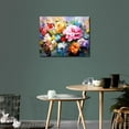 thumbnail image 2 of TISHIRON Paint by Numbers for Adults,16x20 inch Canvas Wall Art Blooming Flowers Oil Painting by Numbers Kit for Home Wall Decor (Frameless), 2 of 6