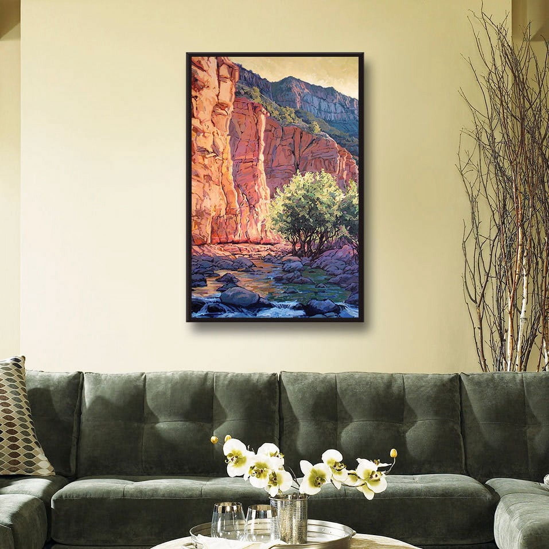 ArtWall Rick Kersten "The West Fork" Gallery-wrapped Floater-framed Canvas