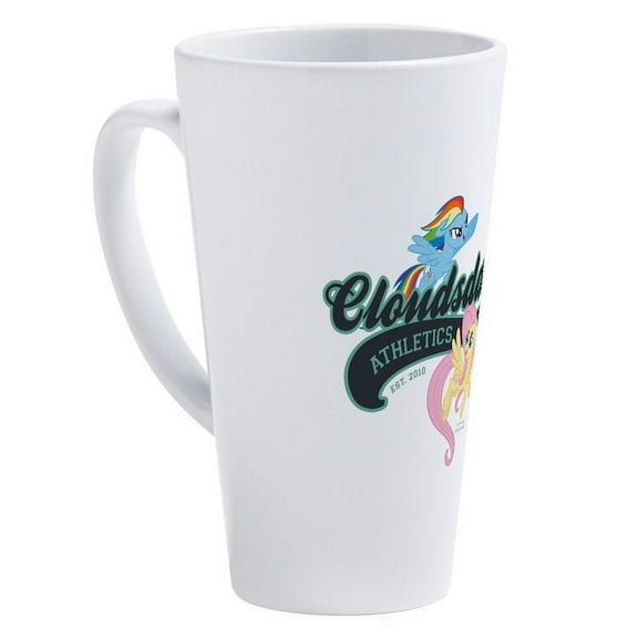 CafePress - My Little Pony Cloudsdale Athletic - 17 Oz White Ceramic Latte Mug
