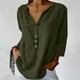 thumbnail image 2 of Vestidos Casuales Para Mujer, Blusas De Mujer De Moda Blusas de verano para mujer, de manga 3/4, lisas, con cuello en V y bolsillos, 2 of 7