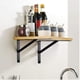 thumbnail image 3 of Soporte para estante de pared CHAO 6 soportes de acero triangulares 90 grados 200 mm x 120 mm con 30 tornillos y 12 anclajes, 3 of 4