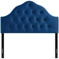 thumbnail image 3 of Diamond Tufted Velvet Headboard in Navy, 3 of 4
