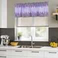 thumbnail image 5 of Purple Lavender Valances for Windows, Decorative Rod Pocket Window Valance Curtains, Spring Watercolor Wild Flowers Plant Short Curtain Drapes for Kitchen/Living Room, 2 Panels, 54" W x 18" L, 5 of 8
