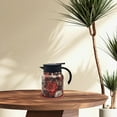 thumbnail image 4 of fsxdhpcsgfc Vintage Floral Pattern Tea 2025 New Tea Pot Tea Built In Infuser 35 Oz Stainless Steel Floral Pattern Tea Pot Tea With Infuser Long Insulation Clear Glass Mugs with Handles, 4 of 5