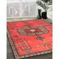 thumbnail image 2 of Ahgly Company Indoor Square Traditional Rust Pink Persian Area Rugs, 7' Square, 2 of 6