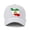 White, variant on Iranian Flag Map Hat, Staron Adjustable Sun Protection Baseball Cap, Comfortable Polyester UPF 50+ Casual Outdoor Travel Cap for Men Women