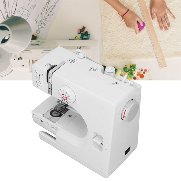 Mini Máquina De Coser, Mini Máquina De Coser Eléctrica, Función De Costura De Tubo De Cuchillo De Corte Para Uso Doméstico