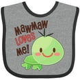 thumbnail image 3 of Inktastic Mawmaw Loves Me Cute Turtle Boys or Girls Baby Bib, 3 of 4
