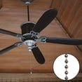 thumbnail image 7 of Beaded Pull Chain Extension with Connector for Ceiling Fan or Light (2pc in One Package) 10 Feet Beaded Roller Chain with 12 Matching Connectors Each (3.2mm Diameter, Silver), 7 of 7