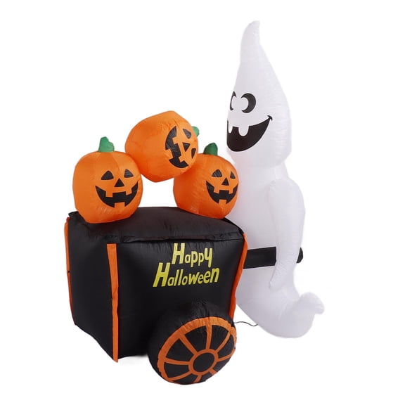 Luces LED NikouMX Decoración inflable de Halloween Fantasma de 6 pies