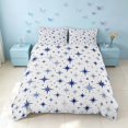 thumbnail image 3 of Homewish Stars Print Bedding, Galaxy Theme Duvet Cover Full, Reversible, 3 Piece 1 Duvet Cover and 2 Pillowcases, 3 of 6
