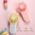 thumbnail image 2 of Mistaha Mini Portable Fan 3-speed Adjustable USB Rechargeable Electric Fans 3 Gears Cooling ON OFF Switch Cute Air Cooler, 2 of 8