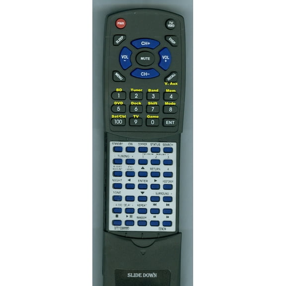 Replacement Remote for Denon 307010089008D, RC-1158, AVR1312, DHT1312BA