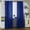 Dark Blue, variant on Joernso Through Rod/Perforated Pure Color Window Panel Drape Door Room Blackout Curtain