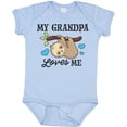 thumbnail image 3 of Inktastic My Grandpa Loves Me with Sloth and Hearts Boys or Girls Baby Bodysuit, 3 of 5