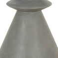 thumbnail image 4 of Industrial Style Pawn Shape Concrete Accent Table, Gray- Saltoro Sherpi, 4 of 5