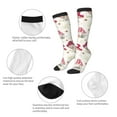 thumbnail image 3 of KLL Floral Mushroom Print Cool Socks Men's Women's Crew Socks Funny Crazy Novelty Stockings, 3 of 6