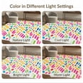 thumbnail image 7 of ODIKA 4'x6' Vibrant Multi Geometric Joyful Design Washable Area Rug Playful Abstract Shapes for Modern Spaces Stain Resistant, Low Pile, Easy Care for Dorm Room, Small Living, 7 of 7