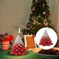 thumbnail image 2 of 1PC Christmas Tree Scented Candle Candles And Candle Holders Pillar Candles For Power Outage Emergency Red, 2 of 8