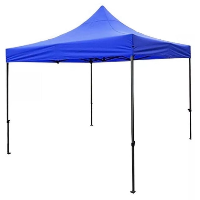 Jardimanía - Carpa Toldo para Jardín, Plegable, 2m x 2m, Fácil de Instalar y Desmontar, Blanco azul