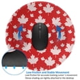 thumbnail image 4 of Disketp Maple Leaves Small Mouse Pad 7.9x7.9 Inches,Washable Round Mousepad For Office Laptop Computer,Non-Slip Rubber Base Mouse Pads For Wireless Mouse, 4 of 8