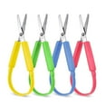 thumbnail image 4 of Loop Scissors for Children and Teens and 5 5Inches (6 Pack) Colorful Looped Design Right and Lefty Support Small Easy Open Handles for, 4 of 5