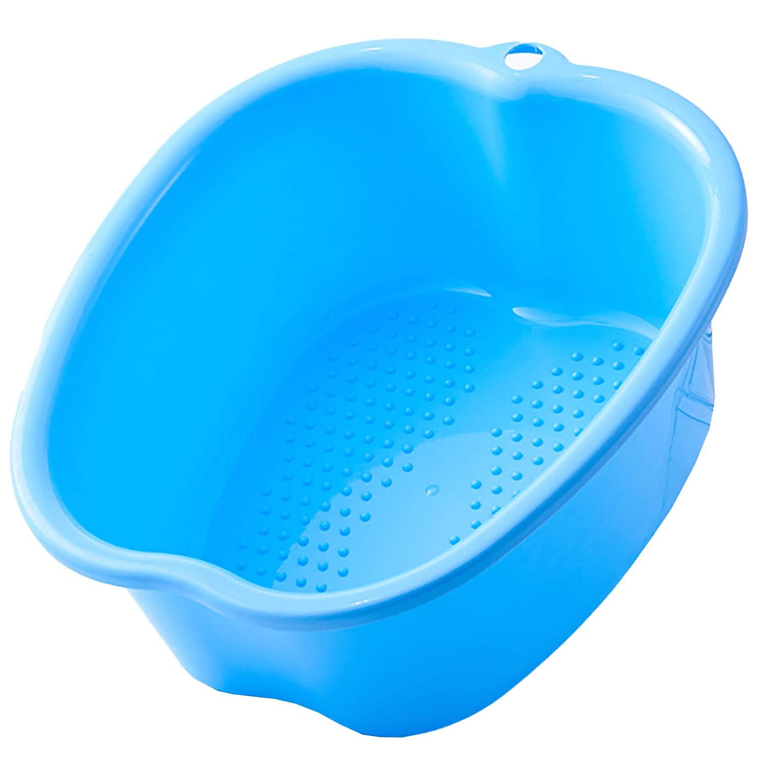Uralili Large Foot Soaking Bath Basin, Sturdy Durable Plastic Foot Bath and Foot Massager Foot