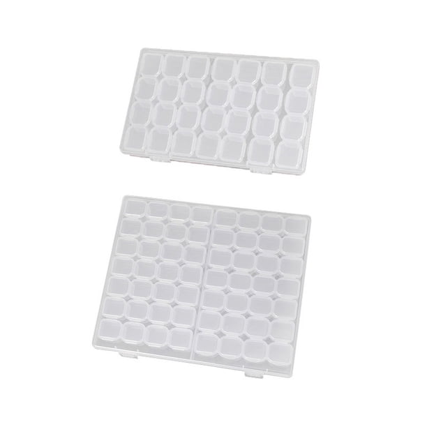 Caja de joyería transparente portátil para guardar aretes, collares, aretes, placas de color, caja pequeña y exquisita antioxidante para aretes