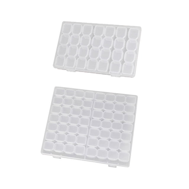 Caja de joyería transparente portátil para guardar aretes, collares, aretes, placas de color, caja pequeña y exquisita antioxidante para aretes