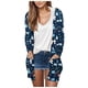 thumbnail image 1 of Cárdigan para mujer, blusa informal de manga larga con estampado y bolsillo, cárdigan con capucha, abrigo holgado de algodón de imitación para mujer, 1 of 4