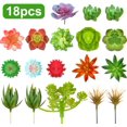 thumbnail image 2 of 18 Pieces Artificial Succulents Plants Assorted Unpotted Realistic Plants Fake Textured Succulent Picks for DIY Home Landscape Decorations - -, 2 of 7