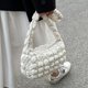 thumbnail image 5 of Bolsos cruzados para mujer, bolso acolchado de Color sólido, bolso de mano plisado a la moda para mujer, 5 of 7