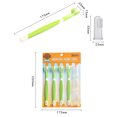 thumbnail image 5 of Juego de cepillos de dientes para perros y gatos, 4 Uds., cepillo de limpieza de dientes para perros, suministros para el cuidado de la salud bucal de mascotas Ndcxsfigh Libre de BPA, 5 of 5