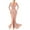 Pink, variant on Homecoming Dresses for Women Women's Long Wleeve V Neck Temperament Slim High Waist Gloves Retro Dress Dress