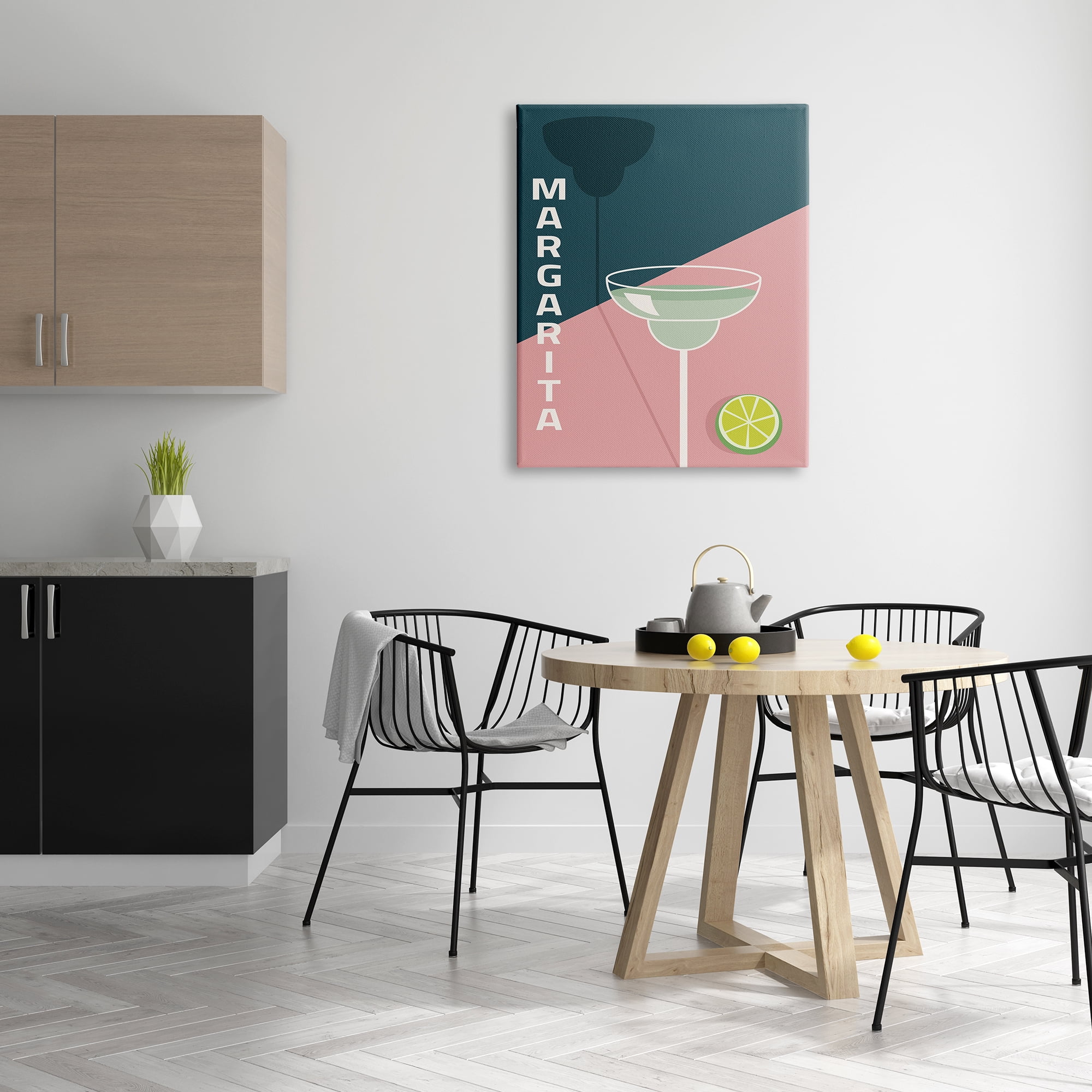 Stupell Industries Modern Margarita Blocked Citrus Contemporary Cocktail Graphic Art Gallery Wrapped Canvas Print Wall Art, Design by Birch&Ink