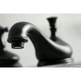 thumbnail image 2 of Kingston Brass KS1160BEX Robinet de Lavabo à Large Diffusion 8 Po, Noir Mat, 2 of 2