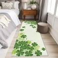 thumbnail image 5 of St Patrick Day Washable Area Rug&nbsp;2x6ft Modern Watercolor Spring Gradient Green Shamrocks Soft Rectangle&nbsp;Rugs for Living Room, Non Slip Carpet for Bedroom&nbsp;Entryway Dining Room, 5 of 9