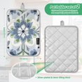 thumbnail image 6 of Yayeee Pot Holders Kitchen Heat Resistant with Pocket 7"x9.8" Cotton Oven Cooking Hot Pads, Green Floral, 6 of 7