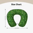thumbnail image 3 of Zufioo Happy St. Patrick's day for Memory Foam U-shaped Pillow, Buckle and Invisible Zipper Neck Head Support Airplane Pillow for Travel Car Home-One Size, 3 of 8